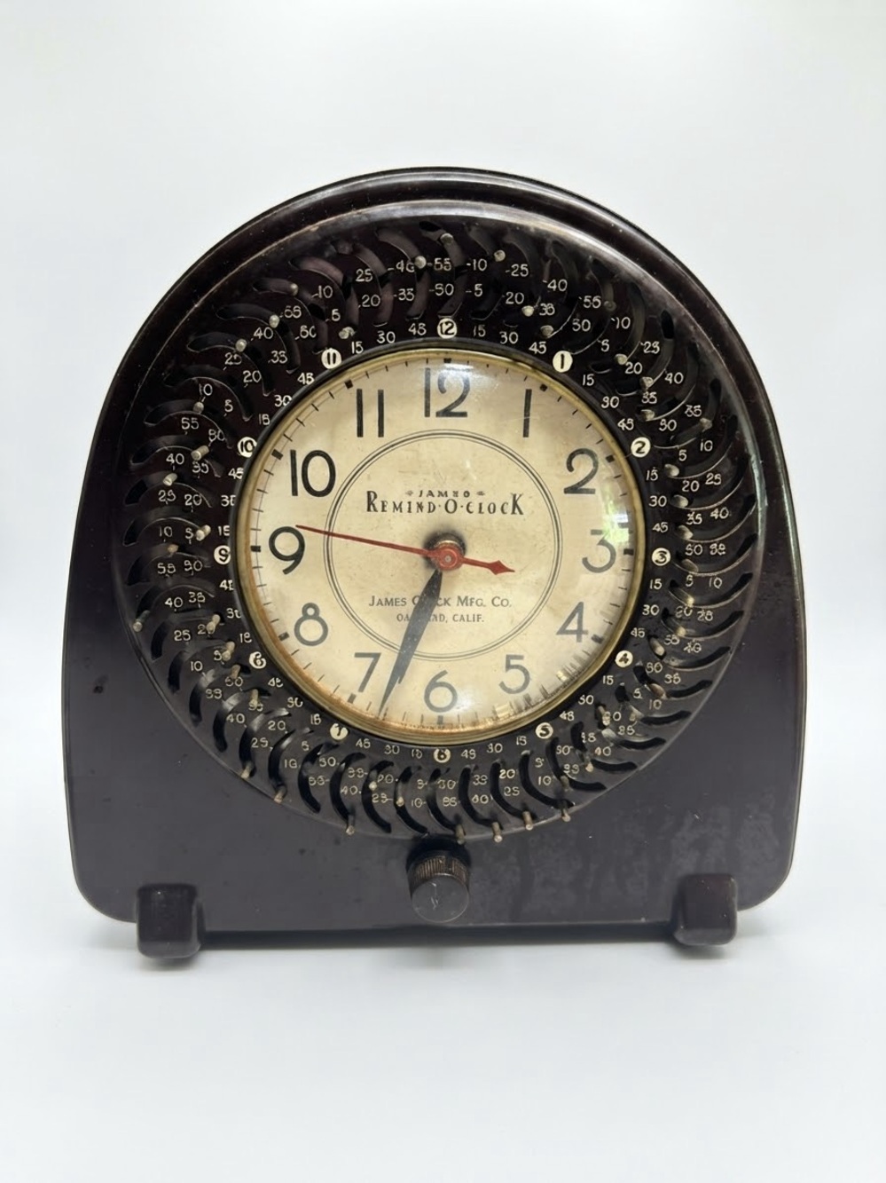 James Remind-O-Clock mid century Alarm Clock